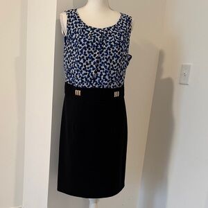 ALYX Chic Black and Blue Women's Pencil Dress